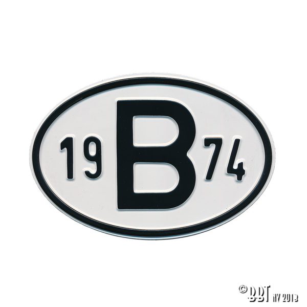 Emblem/Skyltar Skylt B 1974 www.vwdelar.se