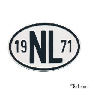 Emblem/Skyltar Skylt NL 1971 www.vwdelar.se