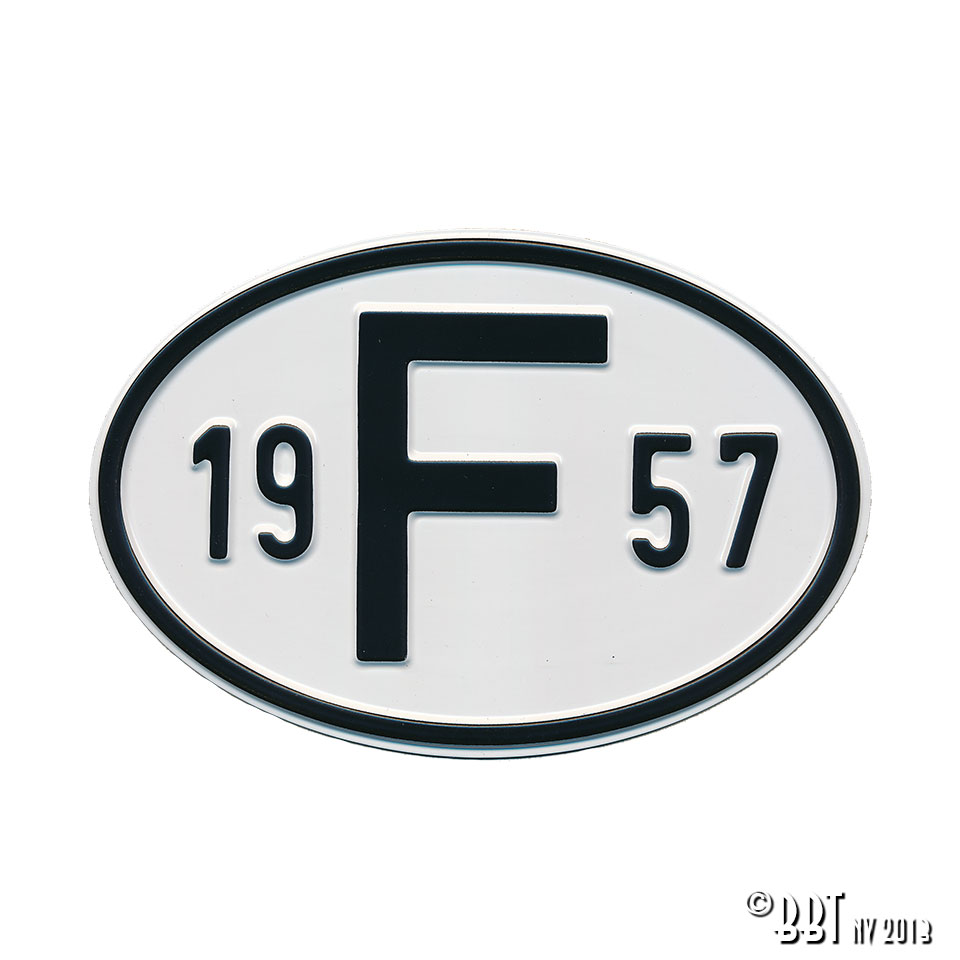 Emblem/Skyltar Skylt NL 1964 www.vwdelar.se