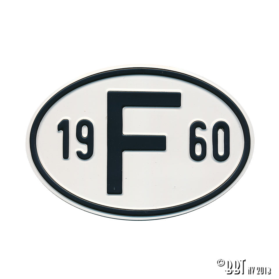 Emblem/Skyltar Skylt F 1955 www.vwdelar.se