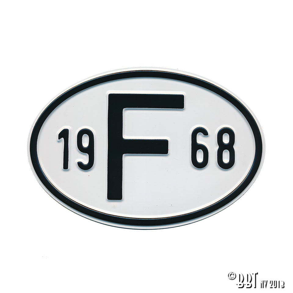 Emblem/Skyltar Skylt F 1952 www.vwdelar.se