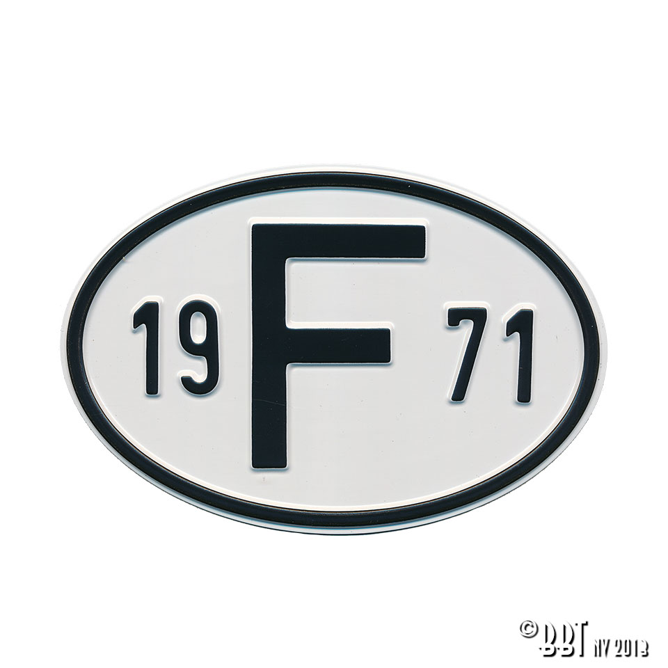 Emblem/Skyltar Skylt NL 1970 www.vwdelar.se