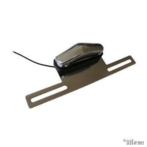 Blinkers Typskylthållare med ljus, krom www.vwdelar.se