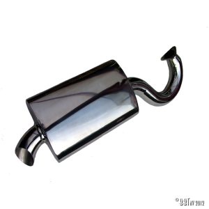 Avgassystem Ljuddämpare Fatboy för # 3271, Polished S / S www.vwdelar.se
