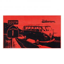 Övrigt Strandhandduk T1 ”South California” Buss röd www.vwdelar.se