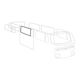 Gummilister Central sidofönster tätning med Ventilations ”Deluxe” (alu trim) www.vwdelar.se