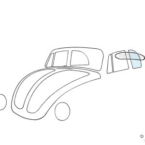 Rutor Bakre sidofönster, vänster, cabriolet www.vwdelar.se